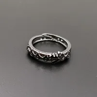 Anime The Seven Deadly Sins Ring Meliodas Dragon's Sin of Wrath Cosplay Unisex Adjustable Ring for Men Jewelry Accessories Prop 2