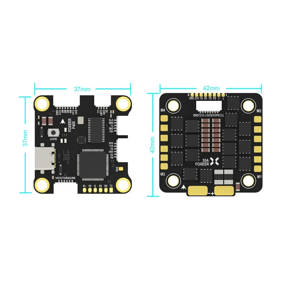 Foxeer F405 V2 FC Reaper 55A ESC 8S Stack Video Switcher Servo Barometer for RC FPV Racing Drone drone accessories