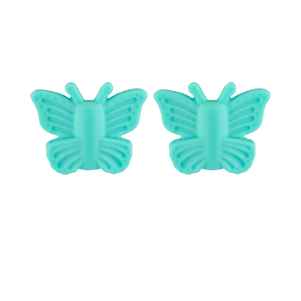 baby teething items diy Kovict 10pcs Baby Silicone Beads New Butterfly DIY Food Grade Silicone Teething Pacifier Chain Cute Silicone Teether Accessories baby teething items essential oils Baby Teething Items