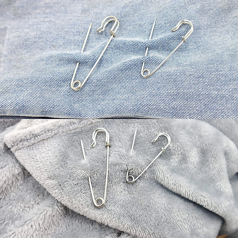 60pcs Large Safety Pins 2.75 Silver Spring Lock Pins Big Safety Pins Heavy  Duty for Fashion, Sewing, Quilting, Blankets, Upholstery, Laundry and
