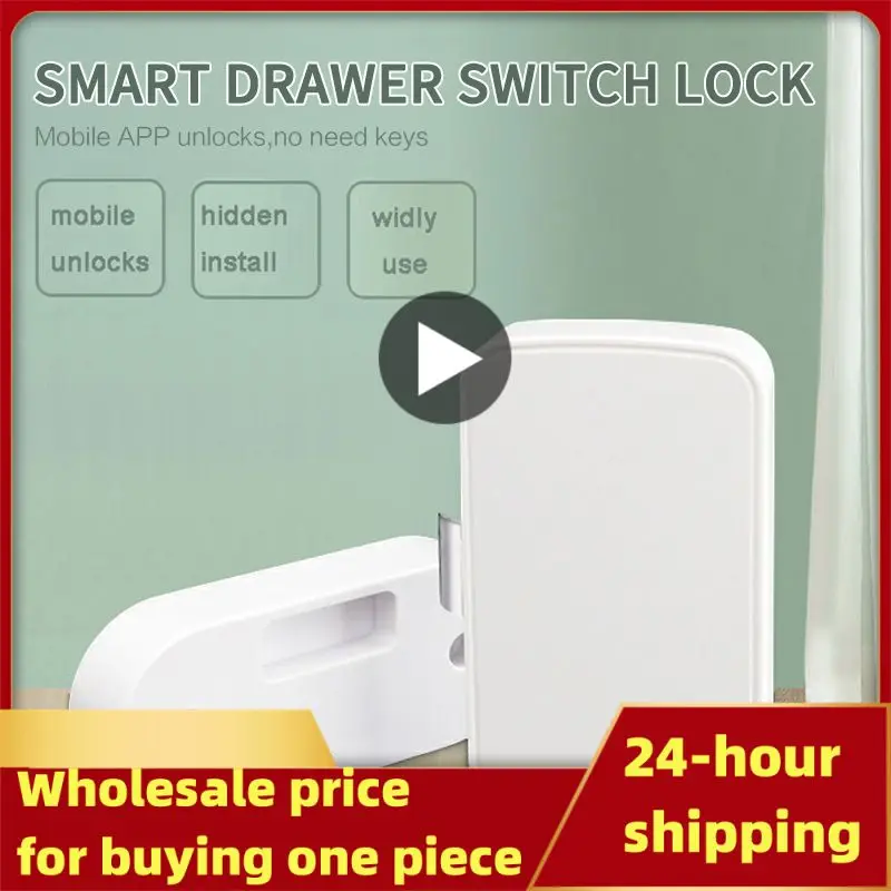 

Tuya Smart Home Invisible Cabinet Lock Mobile Remote Control Intelligent Keyless Furniture File Drawer Locker Postbox