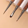 Sandalwood Gel Painting Triangular Brush Nail Art For Gel Tip Extension Acrylic Builder Accessory Nail Art Brushes 5