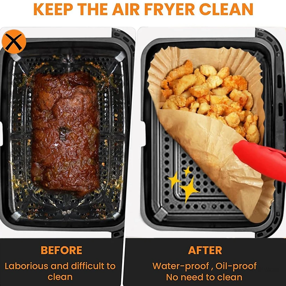Rectangle Disposable Air Fryer Paper Liner 3