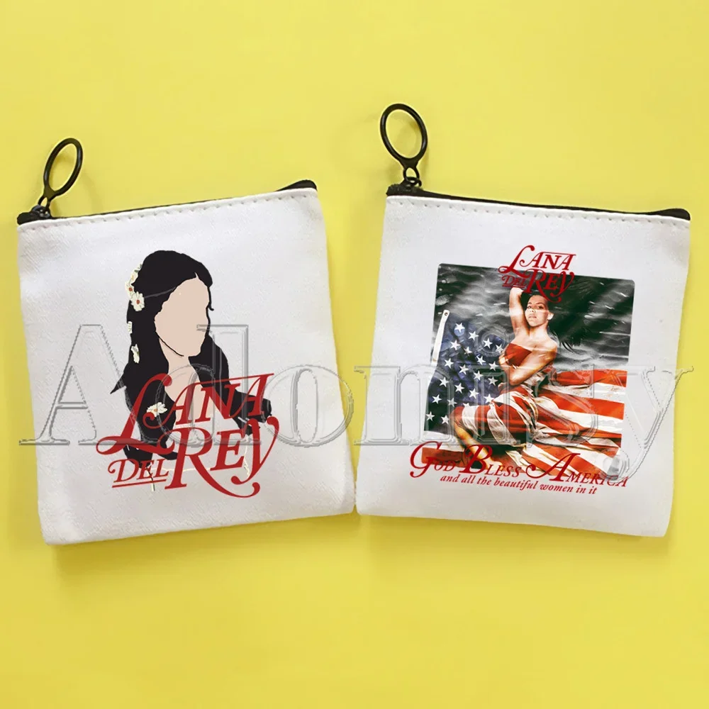 

Lana Del Rey New Women's Bag Pure White Bag Handmade Cloth Bag Coin Purse Whiteboard Bag Handbag