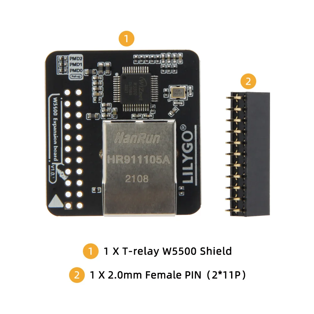® T-Relay-W5500 Ethernet Shield Used For T-Relay 4-Way Or 8-Way Development Boar