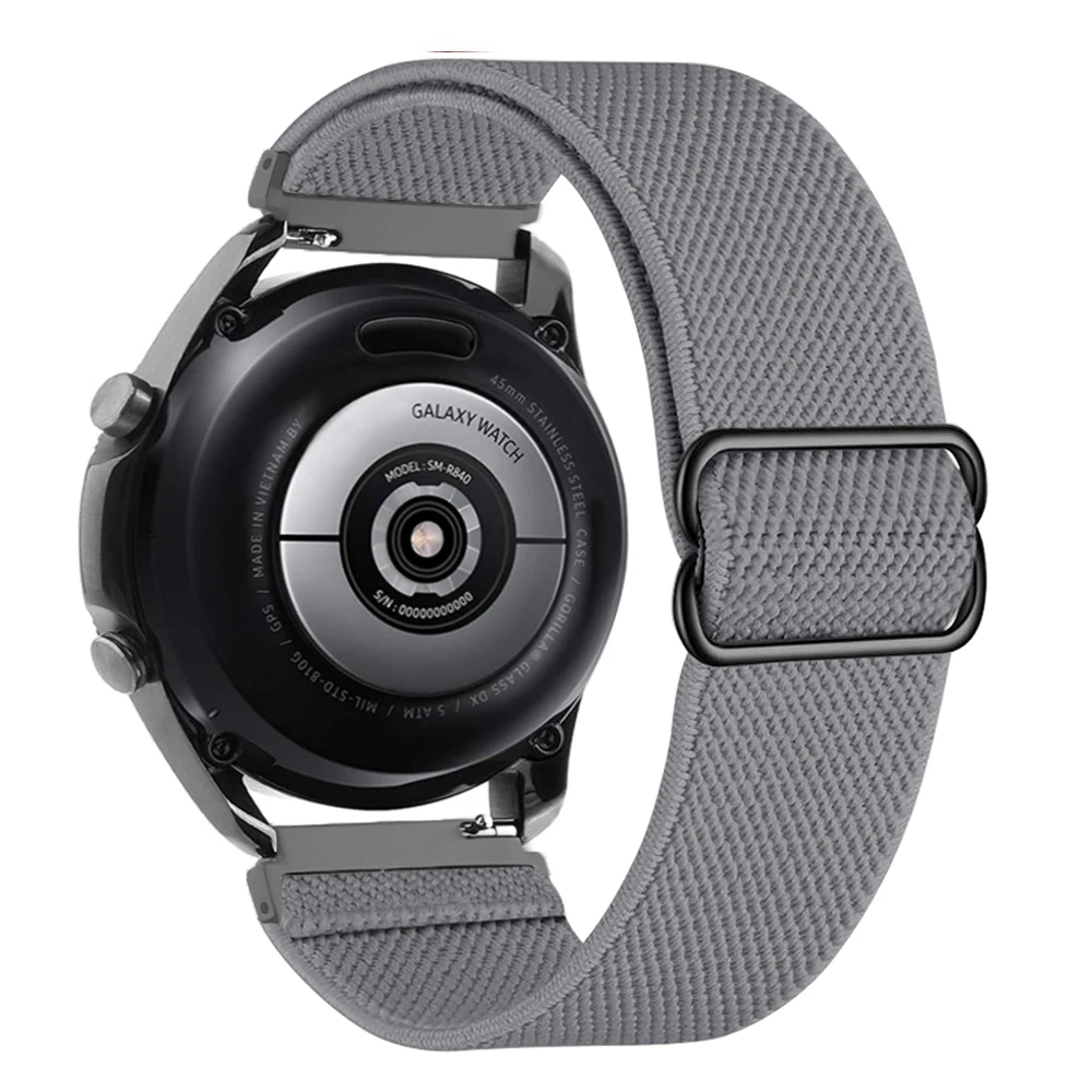Elastic Nylon Loop Strap - 20mm/22mm Band