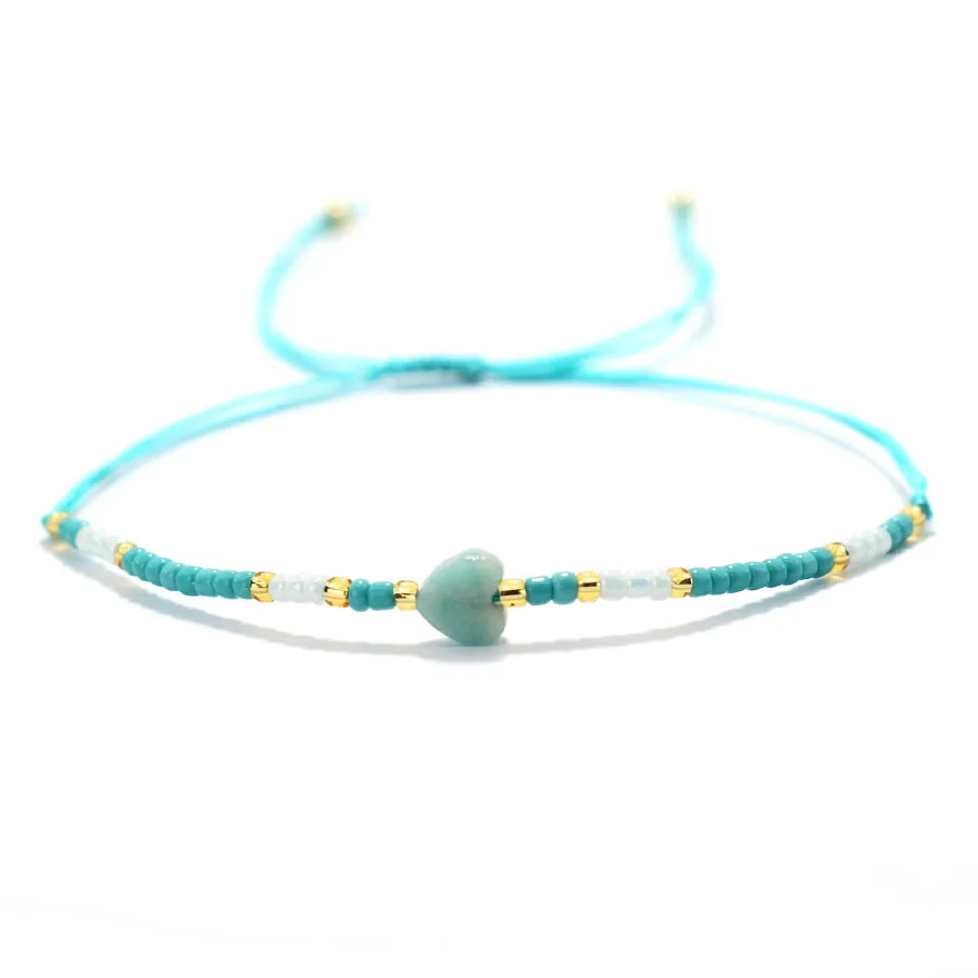 Handmade Bohemian Natural Stone Beads Bracelet for Women