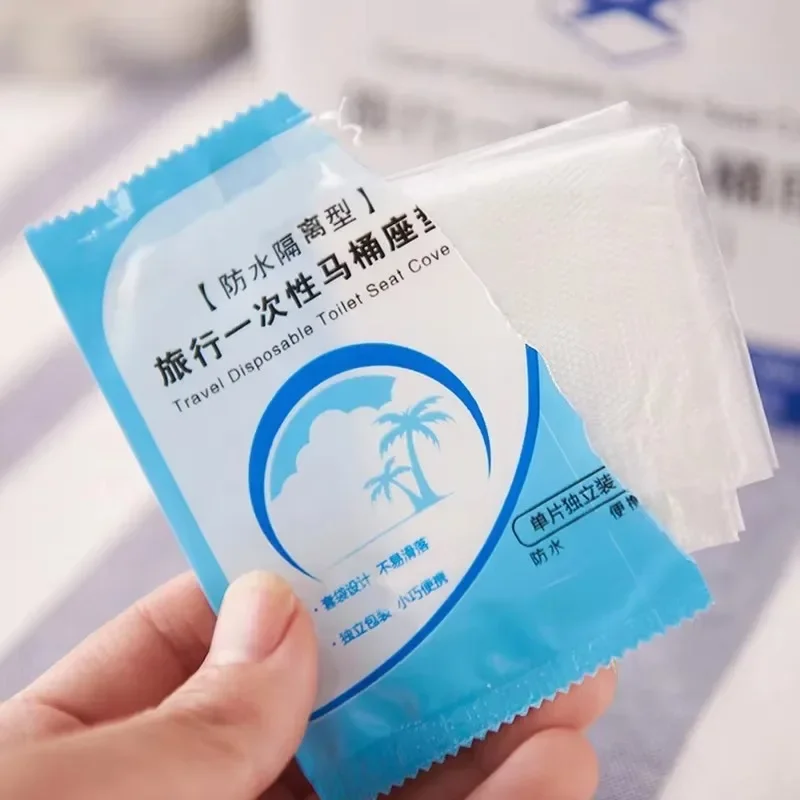 Wholesale Disposable Toilet Seat Covers Mat Portable Waterproof Safety Toilet Seat Pads for Travel Camping Bathroom Accessiories 5