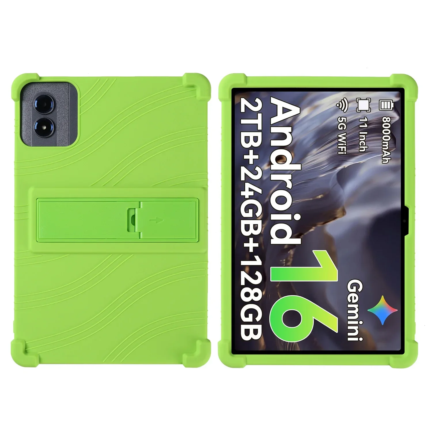 Premium Soft Silicone Tablet Cover with Stand - 11 Inch