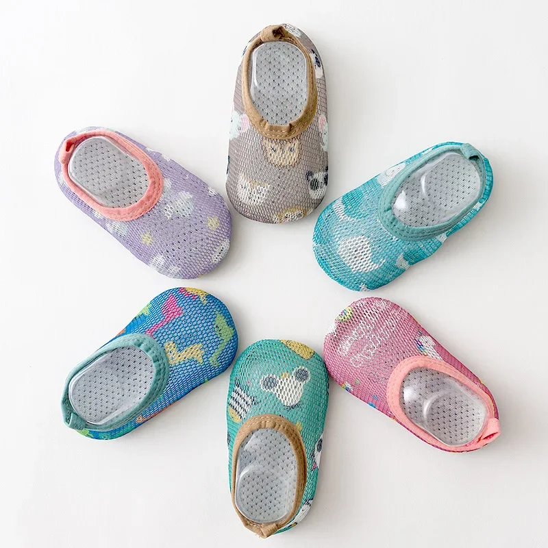 Summer Aqua Swim Pool Beach Non-slip Socks Baby Kids Children Floor Water Shoes Boys Girls Indoor Outdoor Barefoot Slippers