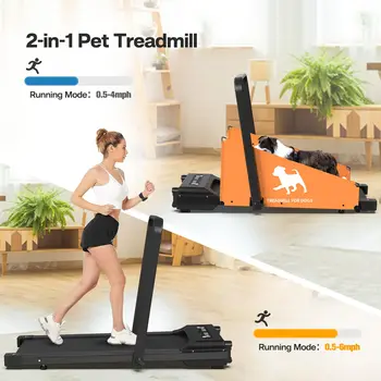 Dog Treadmill for Small Medium Dogs 2.5 Hp 220lbs Foldable Pet Treadmill for Doggy Running Machine 2 in 1 Dog Pacer Treadmill Pa 4