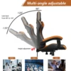 Gaming Chair Office Chair Ergonomic PU Leather Computer Desk Chair with Headrest and Lumbar Support Game Chairs Racing Chair 6