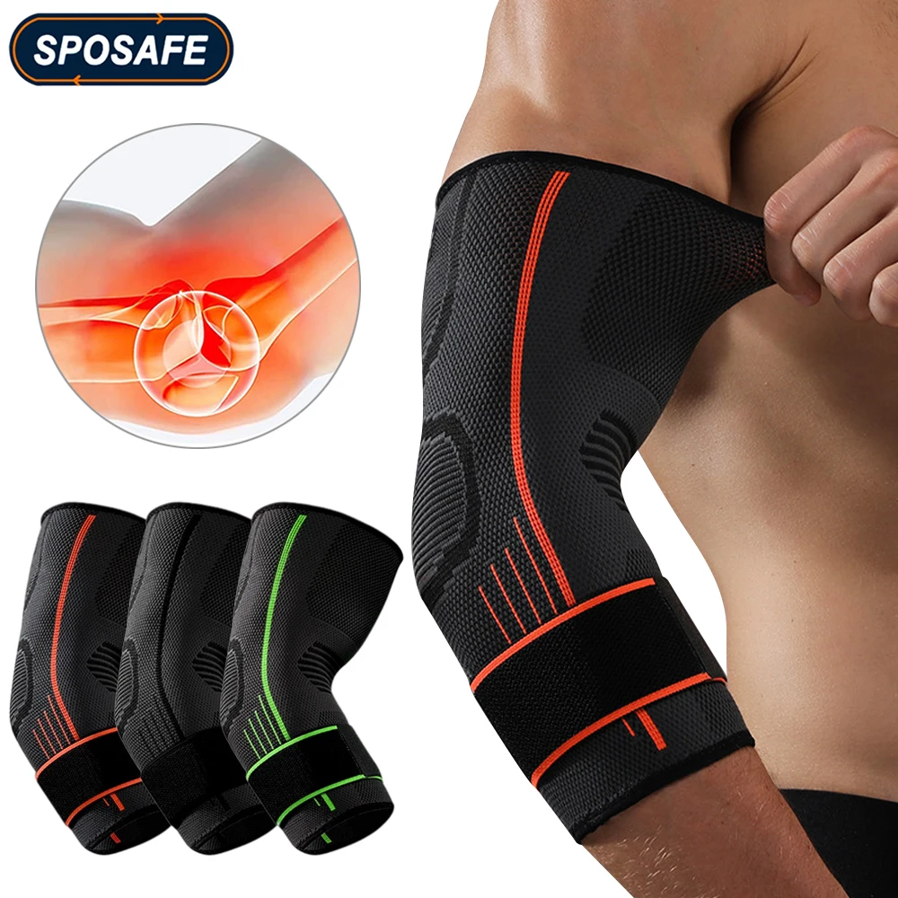 Sports Elbow Brace Sleeves Weightlifting Compression Elbow Support For