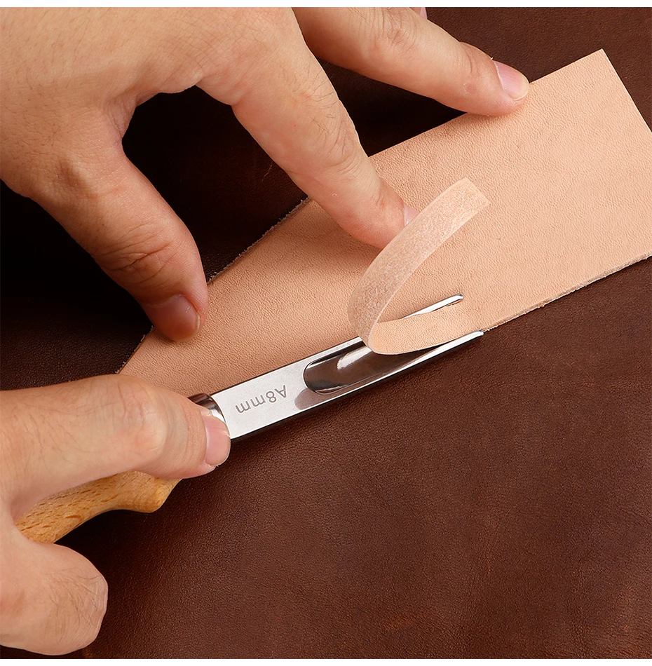 1 Stück Leder Rand Beveler Leder Handwerk Rand Werkzeug, Leder arbeiten hochwertige Handwerk liefert Vatertag Geschenk Weihnachten sterben cu – Detail 9