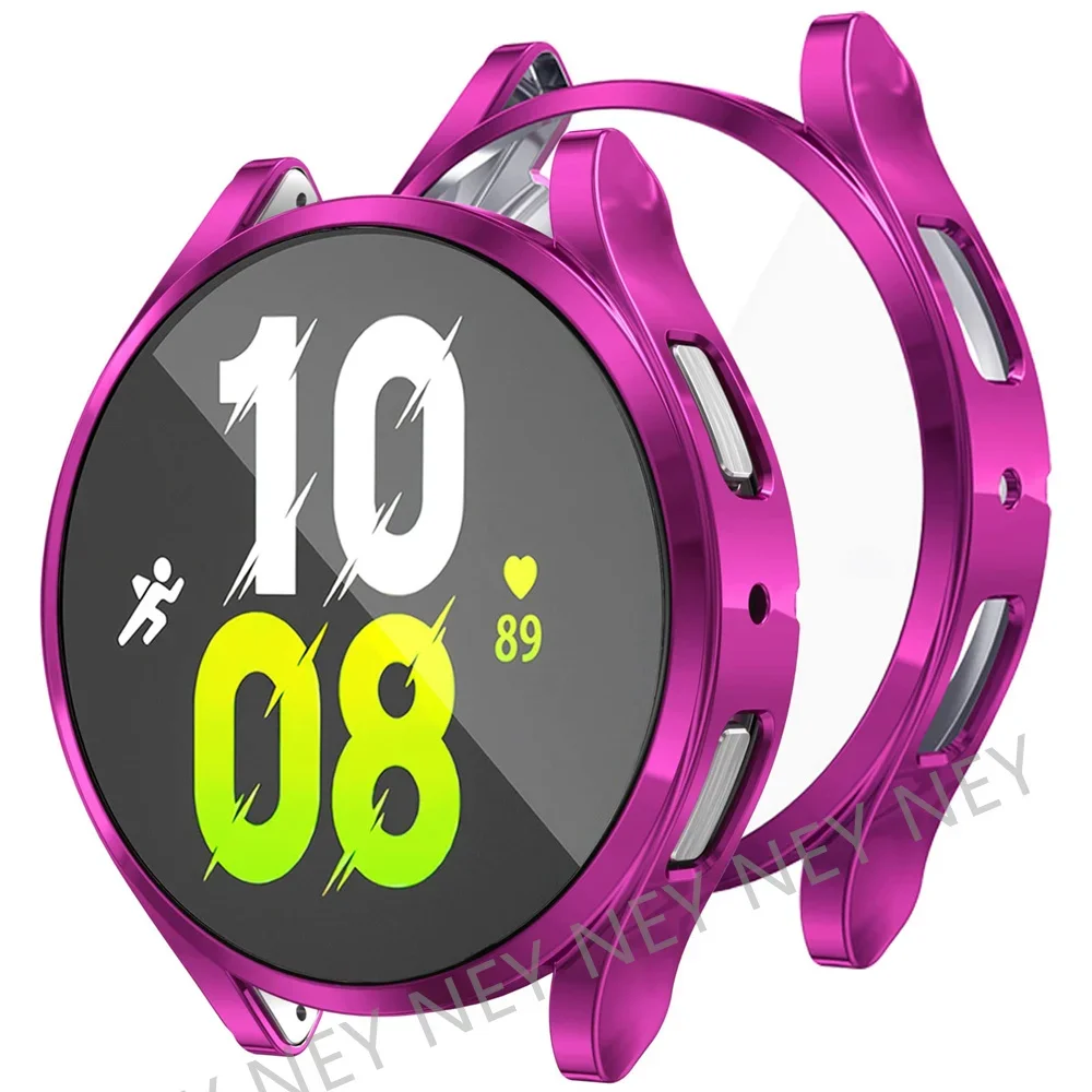Premium TPU Protective Case with Full Cover Bumper and Screen Protector for Samsung Galaxy Smartwatches