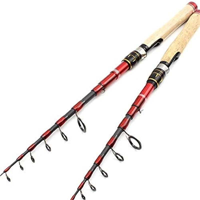 Description Picture 4 of itemHigh Quality 1.6m-2.7m Fishing Rod Carbon Fiber Lure Rod Short Travel Lightweight Rod Telescopic Super Hard Fishing Rod