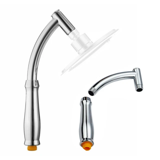 Kit de bras d'extension de pommeau de douche, bras de douche incliné réglable – Image 6