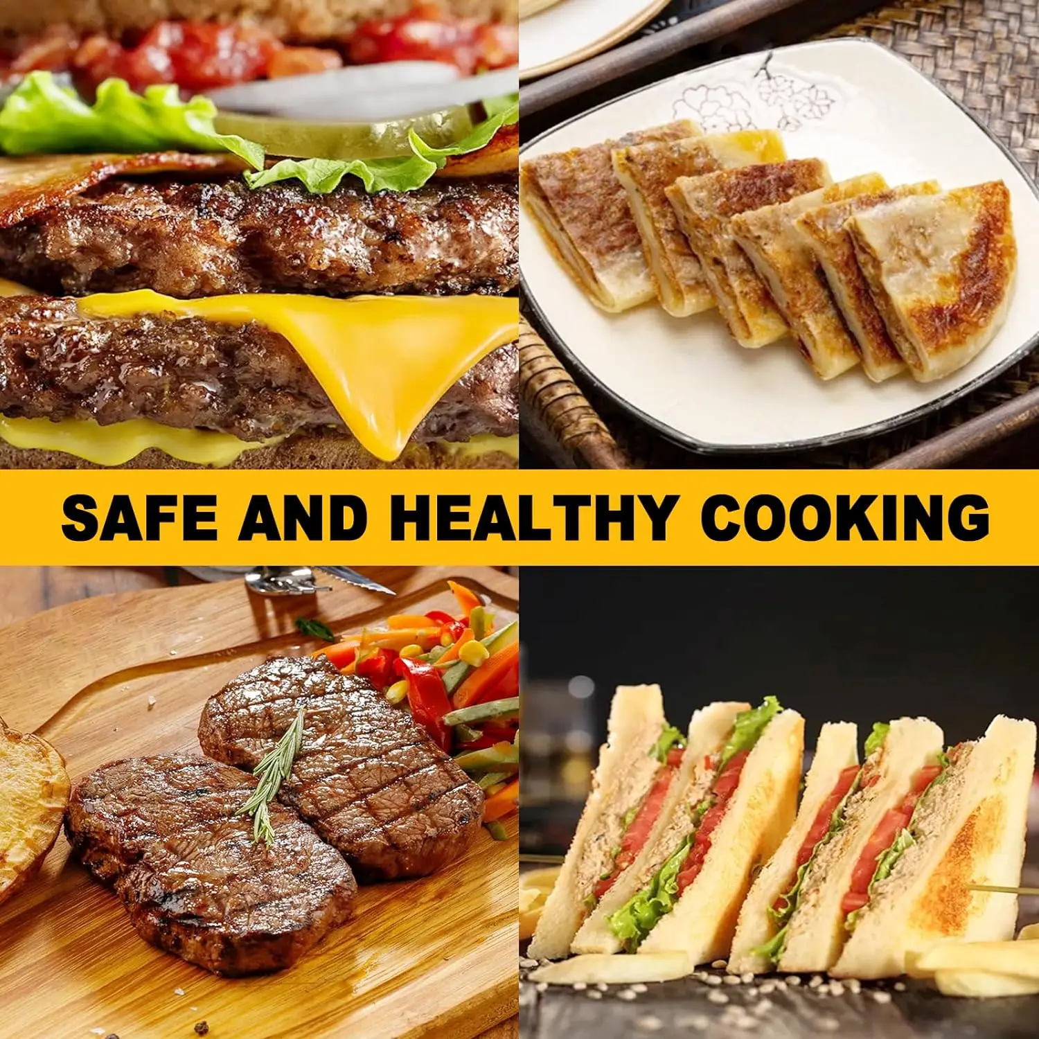 Description Picture 2 of item430 stainless steel hamburger meat press circular square burger meat press kitchen tool meat press plate 1PC