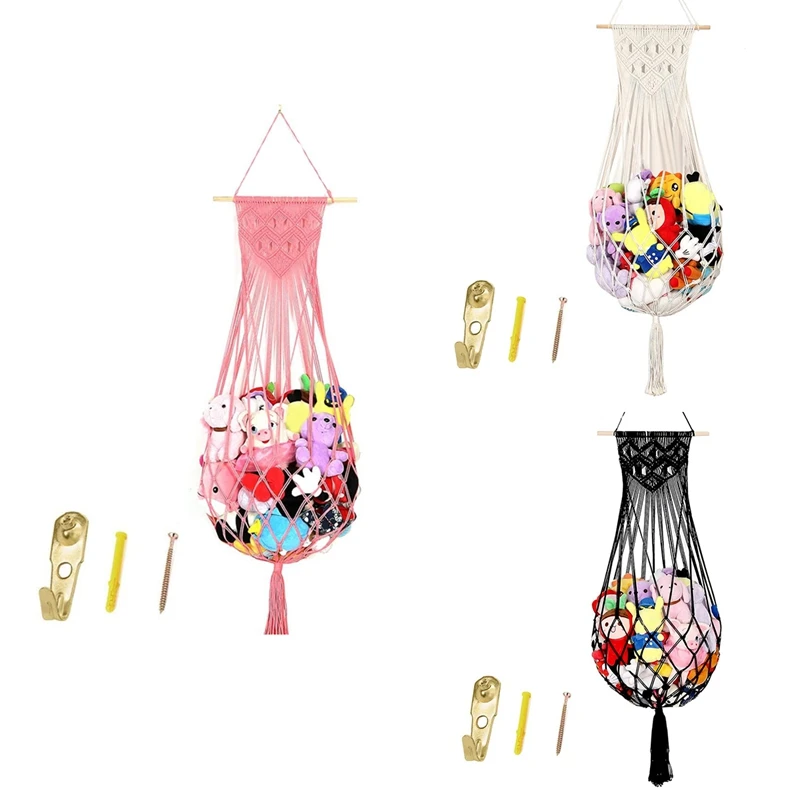 

Сетка для хранения мягких животных или искусственных животных, настенная подвесная сетка для хранения плюшевых игрушек, органайзер для детской комнаты