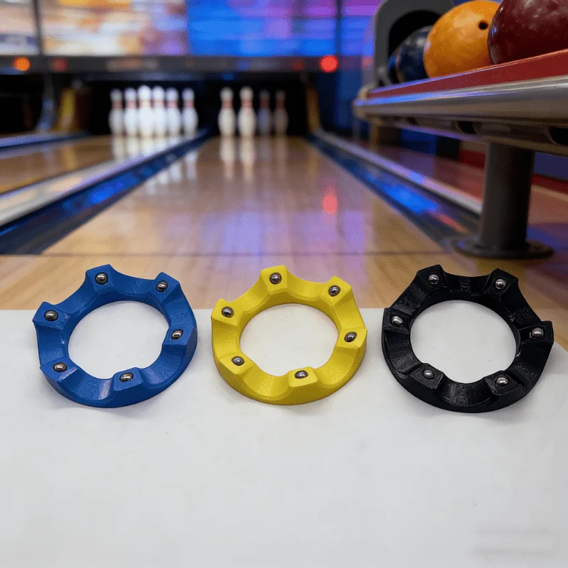 Anello Girevole per Palla da Bowling, Supporto Rotante in Plastica con Sfere Metalliche, Accessori per Bowling per Lucidatura, Levigatura e Pulizia
