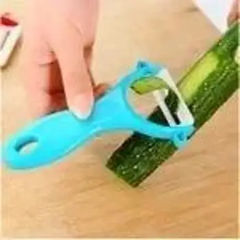 Kitchen Vegetable Fruit Ceramic Peeler Cooking Tools Potato Peelers Ceramic Peeler Household Convenience Small Tool Random Color