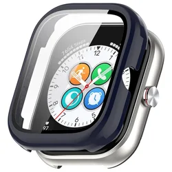 Durable Screen Protector & Case Cover for Honor Choice Haylou Watch - Premium PC Frame Accessory (Blue)