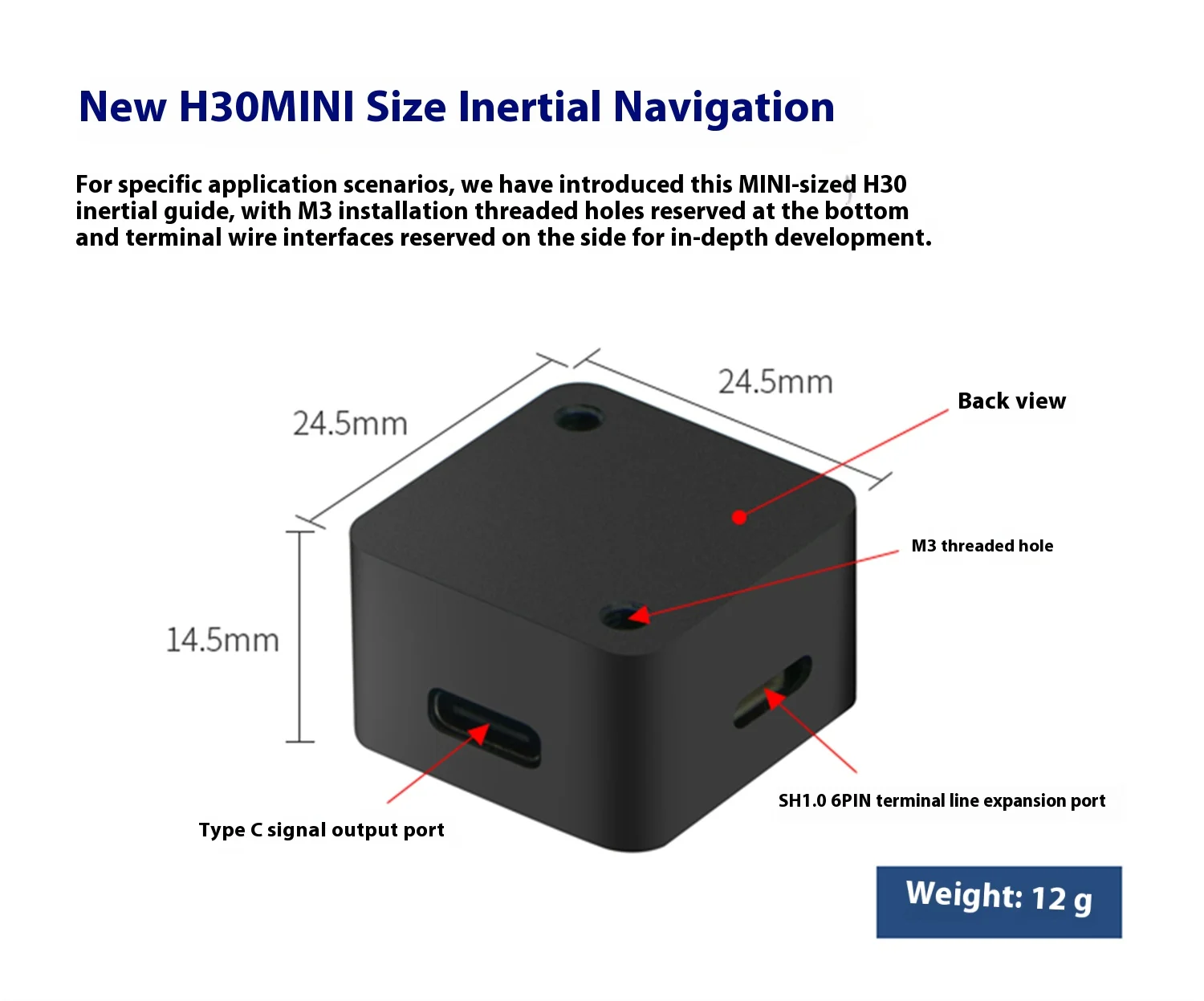 WHEELTEC H30 Series ROS High Precision IMU Inertial Navigation Module