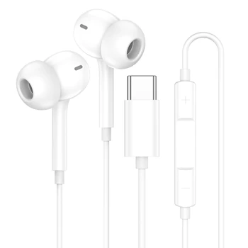 Auricolari Cablati In-Ear per Apple iPad iPhone 17 11 12 13 14 15 16 Pro Max, Cuffie Tipo C per Laptop e Tablet, Auricolari con Jack da 3,5mm