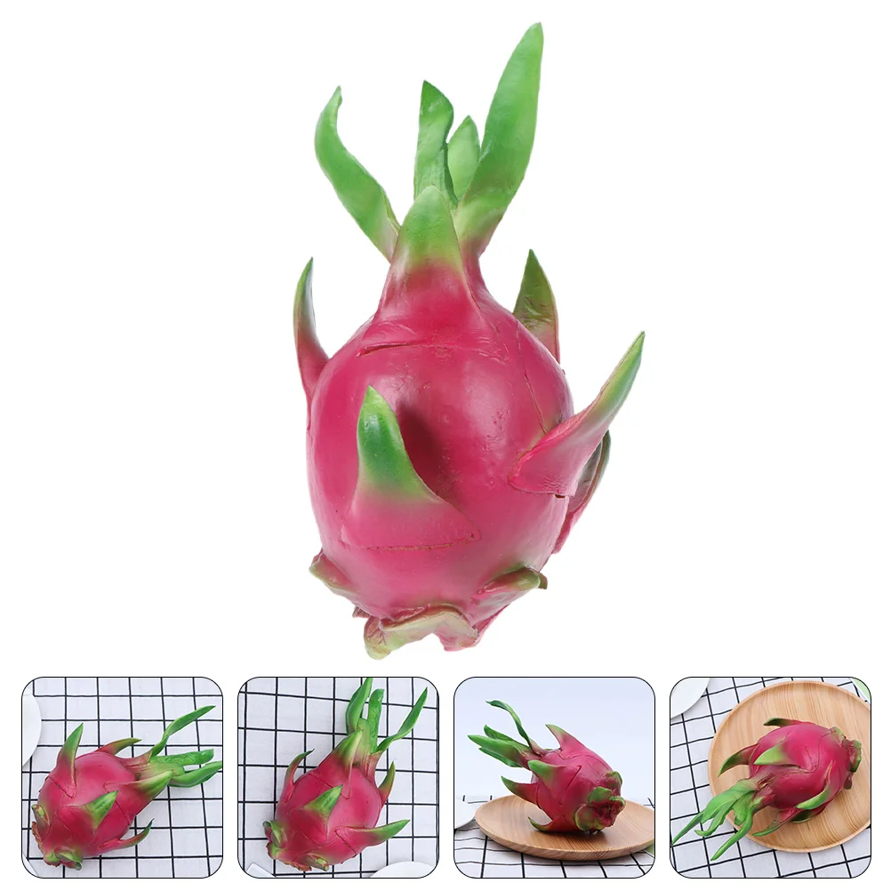 

Totority Dining Table Decor Pitaya Simulated Dragon Fruit Figurine Artificial Pitaya Model Fake Fruit Figures Sculpture Desktop