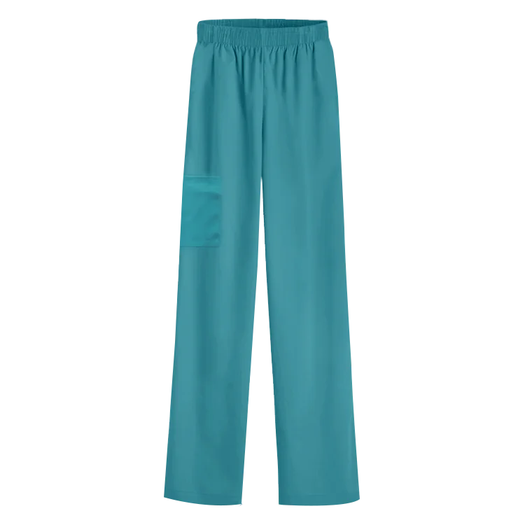 Solid Color Loose Medical Scrubs Work Pants Unisex Multicolor Elastic Waist Veterinary Dental Work Uniform Bottoms medical scrubs jogger pants