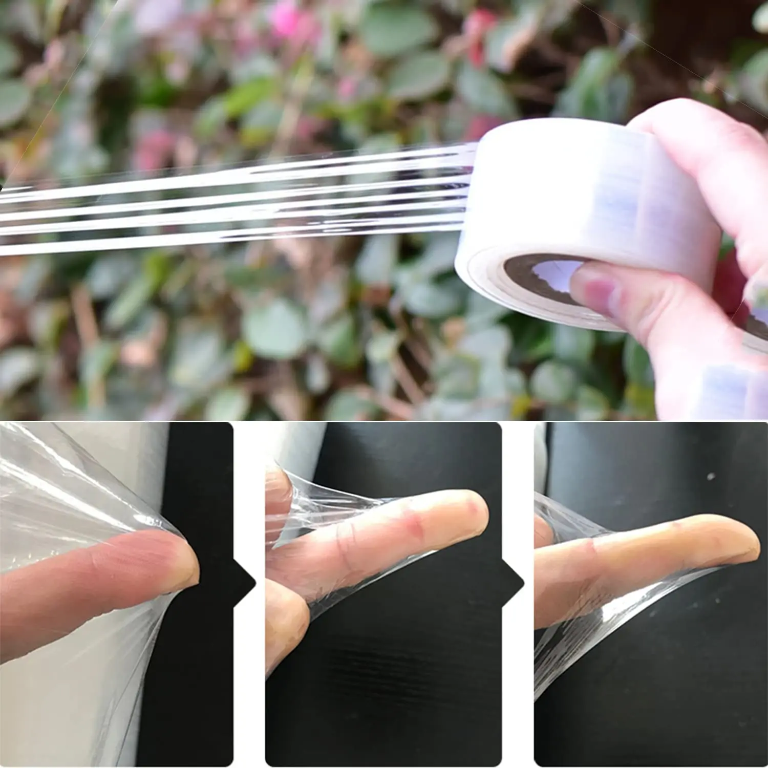 Grafting Tape 1PCS PE Flexible Grafting Tape Film Self-adhesive Garden Tree Roll Tape Graft Trees Plants Graft Stretchable 3/4cm Width