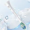 4Pcs Toothbrush Heads White Replacement Toothbrush Heads Plaque Defence Toothbrush Brush Head for Philips Sonicare C2 Optimal 1