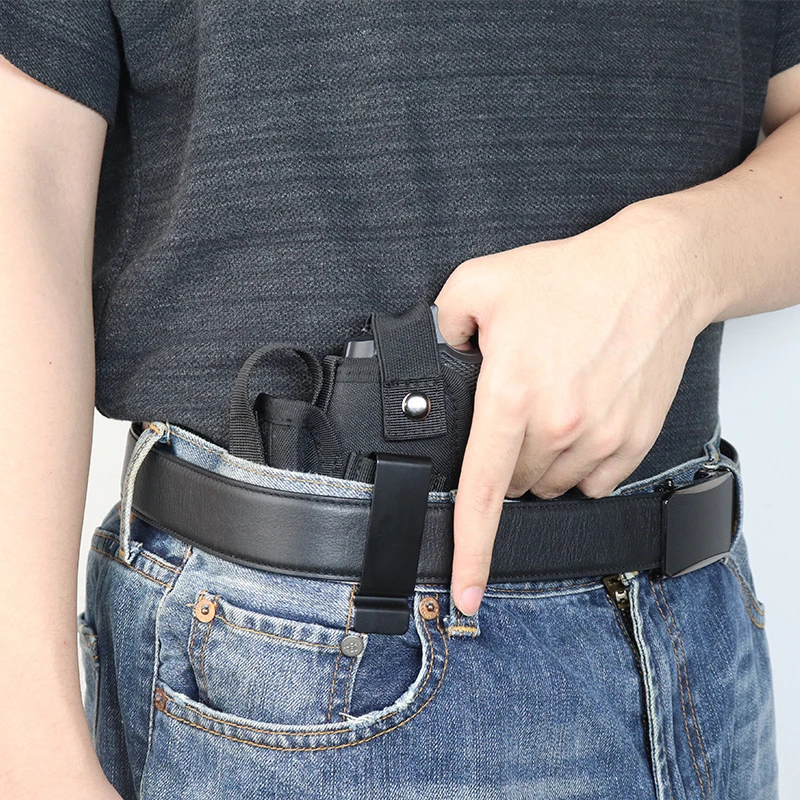 Tactical Gun Holster Bullet Clip Pouches Concealed Carry Holsters Belt Clip IWB OWB Airsoft Pistol Bag for All Size Handgun pistol holster gun holster gun bag gun accessories