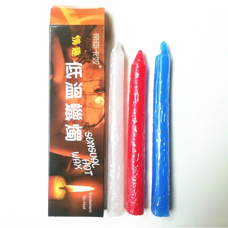 Sex Toys Dichen Sexy Low Temperature Candles Sex Toy Three-Color Candle Long Candle Thick Whip Ball Gag