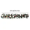 Outdoor Garland With Lights Battery Operated 53Inch Artificial Garland 8 Changeable Lights Plug-In Tree Garland Featuring 6