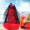 Outdoor Swimming Beach Bag Swimming Bag Foldable Mesh Children Beach Toy Organizer Pouch for Kids Summer Sundries Organizer 4