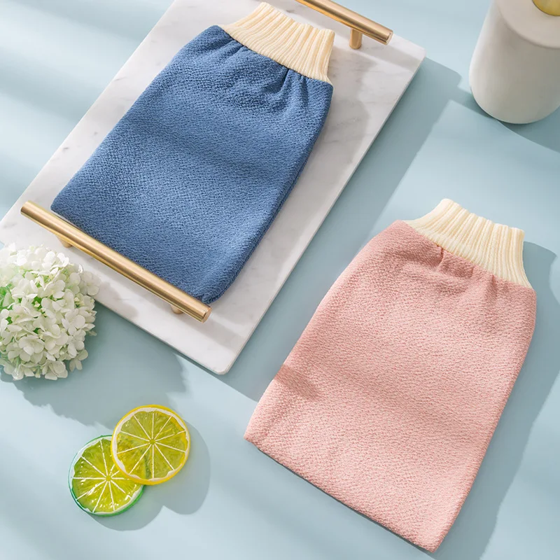 Clean Nordic solid color fresh adult bath towel, bath towel, back rub bath glove, bath towel manufacturer wholesale 3