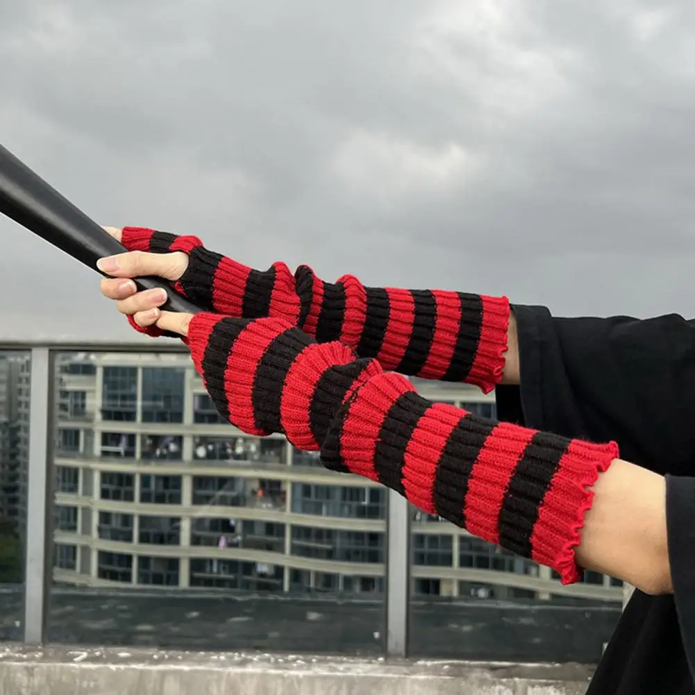 Unisex Arm Warmer Gloves with Thumbhole Design, sunscreen arm sleeves