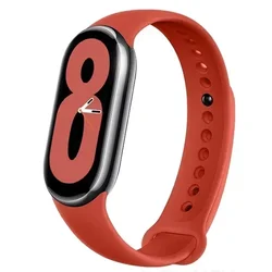 Sport Watch Band Silicone Strap Replacement - Compatible with Xiaomi Mi Series - Mi Band 9 (10 original red)
