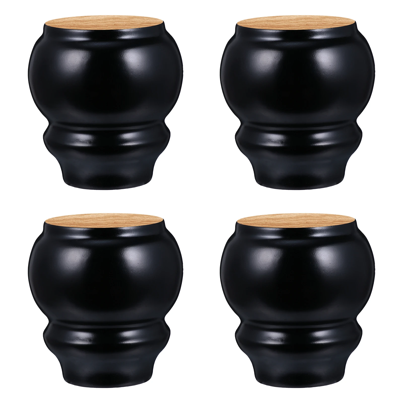 Directamente Plisado S t 4 Black Wooden Round Furniture Feet Replacement Dresser Sofa Legs for DIY  Armchair Chair Table Cabinet Height Leveler Risers| | - AliExpress