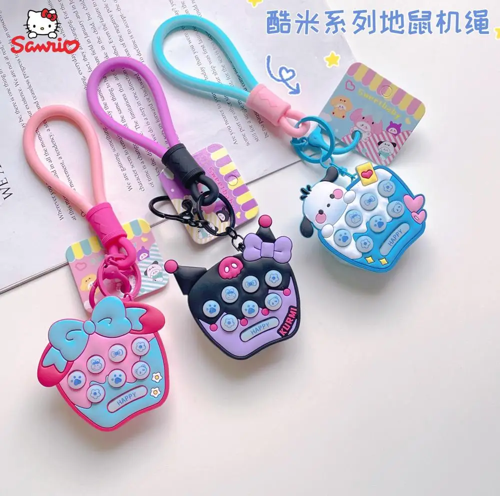 

Cartoon Sanrios Accessories Kuromi My Melody Kawaii Cute Couple Backpack Pendant Car Keychain Accessories Children's Gifts Toys
