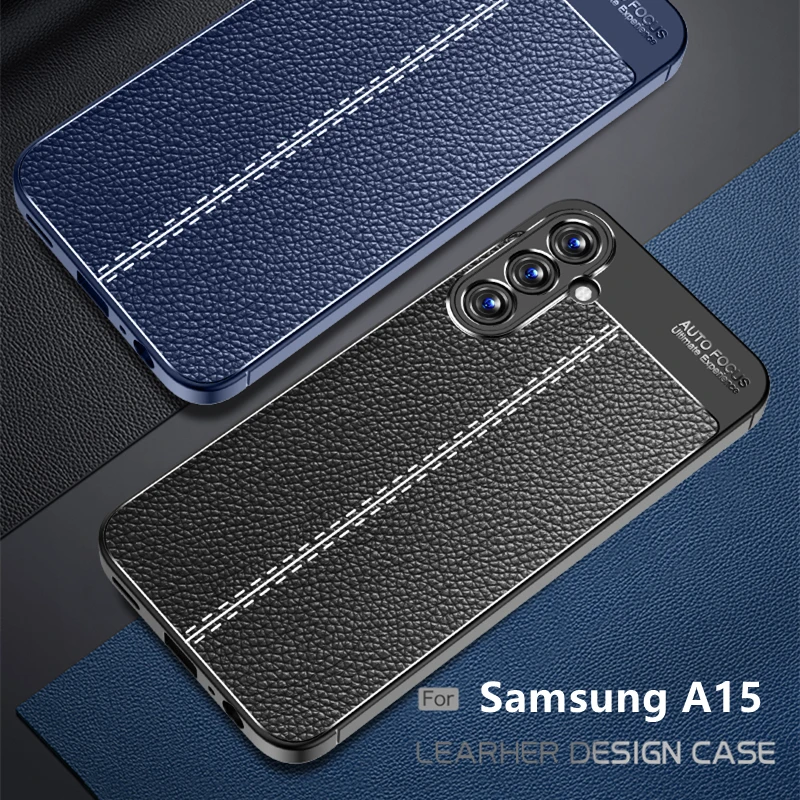 

For Cover Samsung Galaxy A15 Case Samsung A15 A 15 A05 A05S A25 Capas New Shockproof Bumper Soft TPU Leathe Fundas Samsung A15