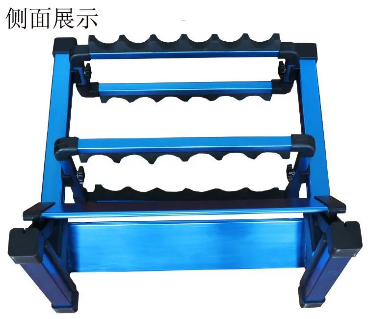 Weihai factory price New Design Fishing Rod Display Stand High Quality Aluminum Fishing Rod Rack