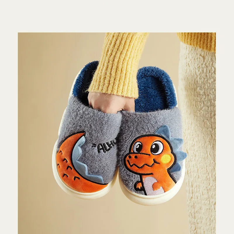 

Cartoon Children's Cotton Home Slippers 2023 Winter Princess Unicorn Boys' Girls' Warm Plush Slipper Parent Child Women's