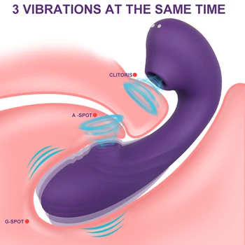 Vasana Double Clit Sucking Vibrator For Women Dildo Vibrators Clit Sucker Clitoris Vaginal Stimulator G Spot Female Sex Toy 6