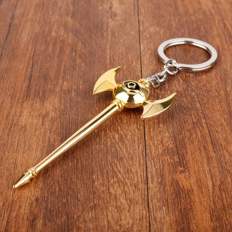 1pc funk zinc alloy millennium artifact tin rod game props keychain pendant
