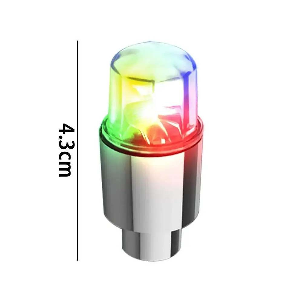 2PCS Colorful LED Wheel Light Valve Caps
