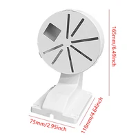 Support de caméra dôme de Type L pour maison et bureau, accessoires de vidéosurveillance en plastique Durable, support mural de sécurité pour l'intérieur et l'extérieur 6