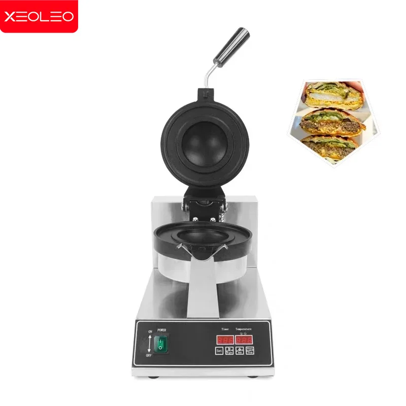 XEOLEO Electric Ice Cream Waffles Ufo Burger Maker Hamburg Gelato Panini Press Machine Sandwich Press Maker 1200W/1300W