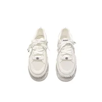 Spring and Summer Couple's New Thick Soled Height Increasing Fashionable and Comfortable Slim Strap Casual Sports Shoes 1